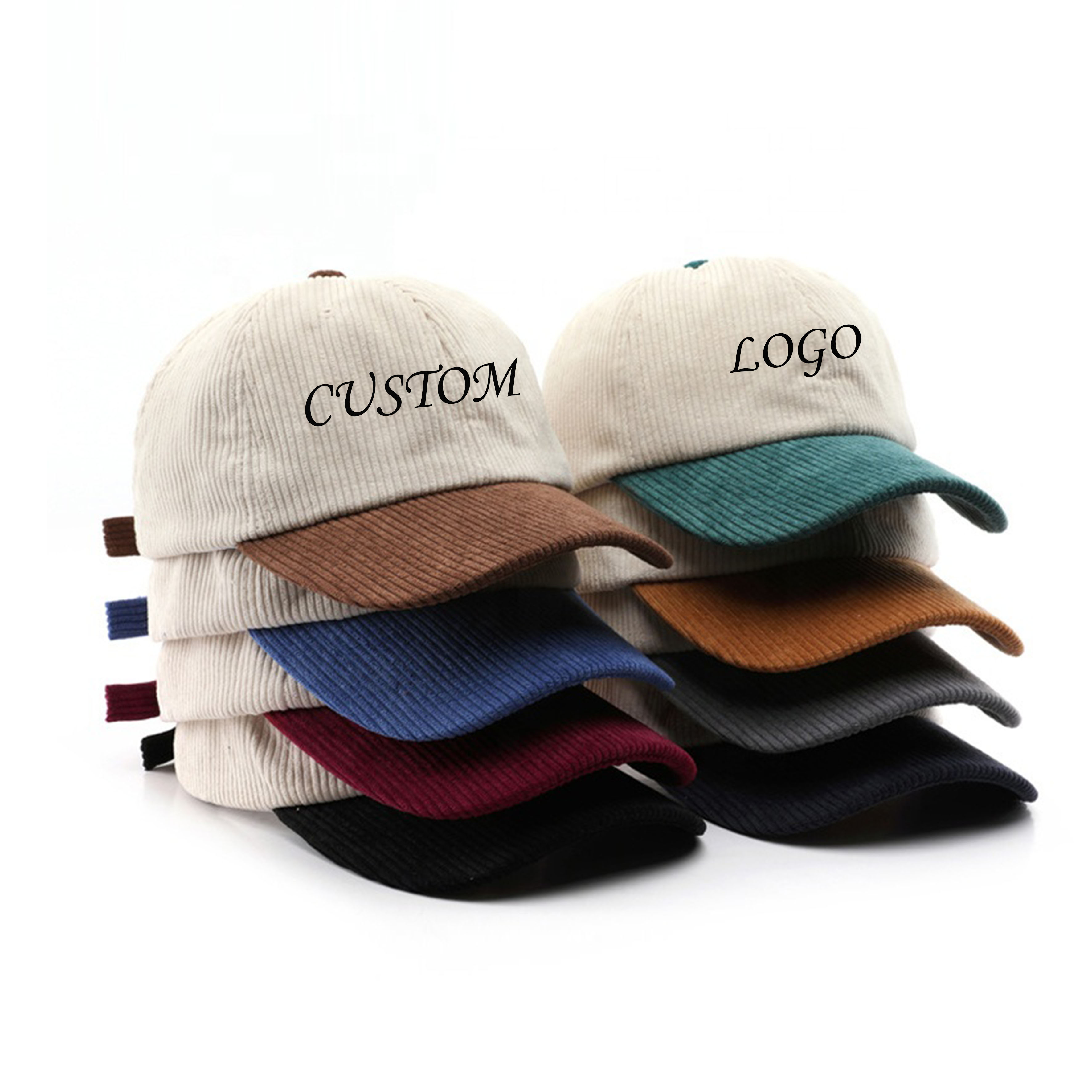 custom corduroy baseball hat caps