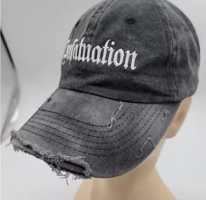 custom distressed washing color dad hat